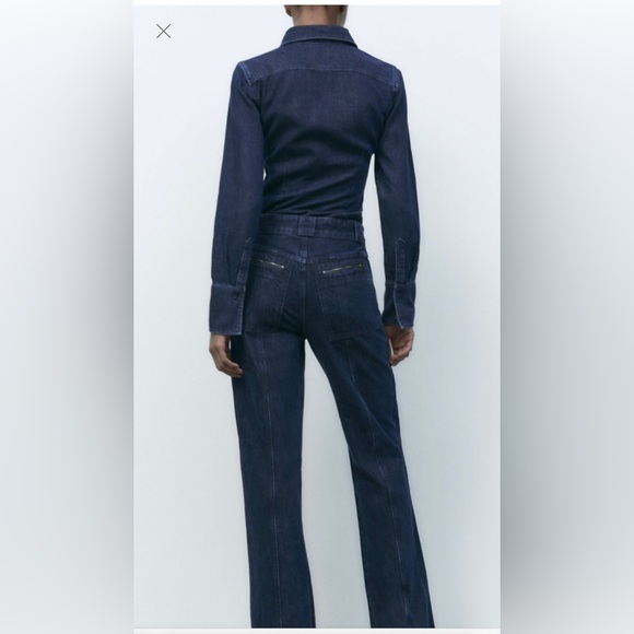 Zara tailored cargo jean in size 28. NWT. - Picture 2 of 6